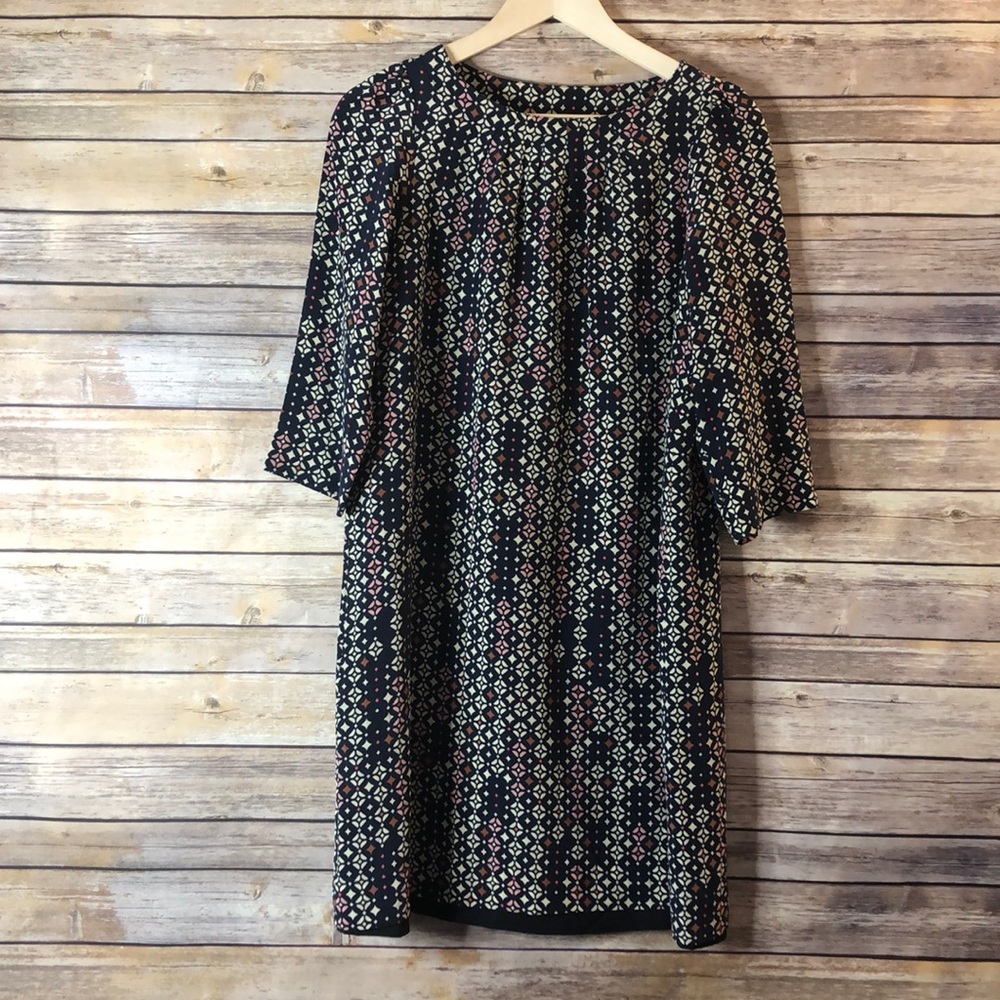 Fossil Silk Blue Dress M